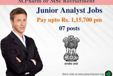 Job for Junior Analyst in the Drugs Testing Laboratory