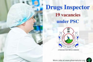 Openings for Drugs Inspector under Public Service Commission