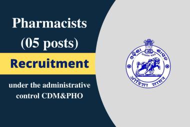 Openings for Pharmacists under the administrative control CDM&PHO
