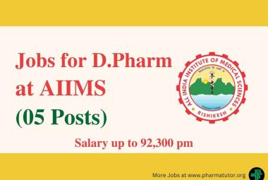 Recruitment for Diploma in Pharmacy at AIIMS