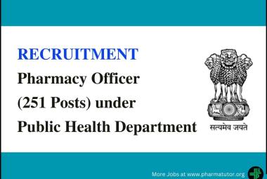 Recruitment for Pharmacy Officer under Public Health Department