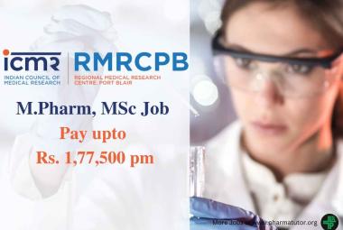 Work as Technical Officer at Regional Medical Research Centre