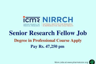 Applications are invited for Senior Research Fellow at NIRRCH