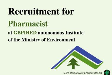 Job for Pharmacist at GBPIHED autonomous Institute of the Ministry of Environment