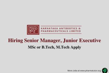 KAPL Hiring Senior Manager, Junior Executive