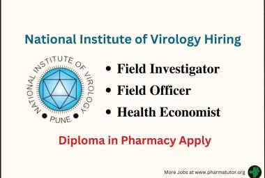 National Institute of Virology Hiring Project Field Investigator, Officer, Health Economist