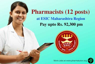 Pharmacists Recruitment under Ministry of Labour & Employment