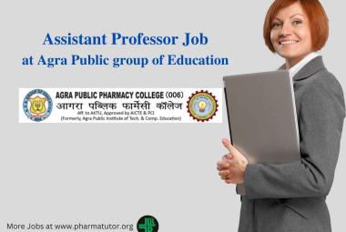 Recruitment for Assistant Professor at Agra Public group of Education