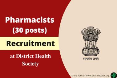Recruitment for Pharmacists at District Health Society