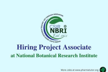 Vacancy for Project Associate at National Botanical Research Institute