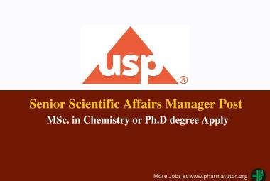 Work as Senior Scientific Affairs Manager at U.S. Pharmacopeial Convention