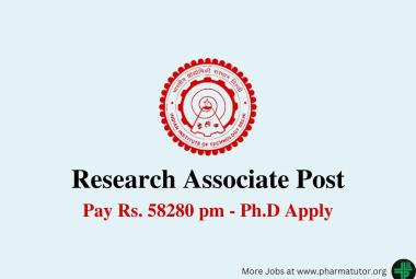 Applications are invited for post of Research Associate at IIT Delhi