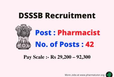 Apply Online for post of Pharmacists under Subordinate Services Selection
