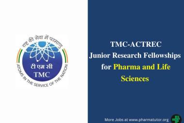 Junior Research Fellowships for Pharma and Life Sciences at ACTREC