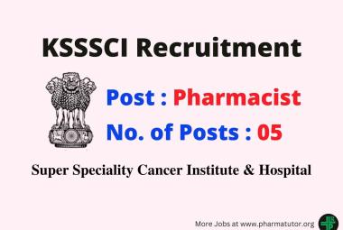 KSSSCI invites online applications for Post of Pharmacists