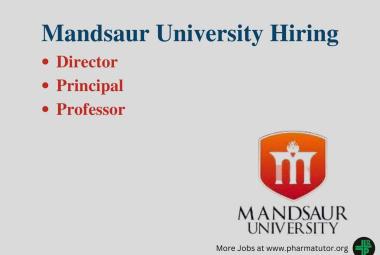 Mandsaur University Hiring Director, Principal, Professor