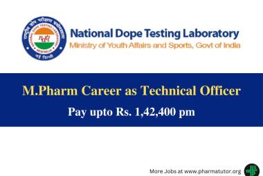 Opportunity for M.Pharm to Join National Dope Testing Laboratory