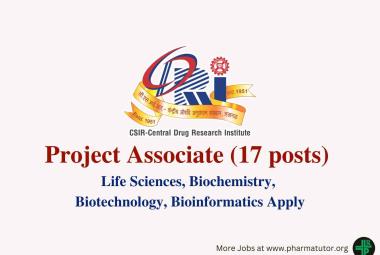 Recruitment of Project Associate at CDRI