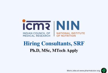 Vacancy for Consultants, SRF at National Institute of Nutrition