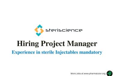 Hiring Project Manager at Steriscience