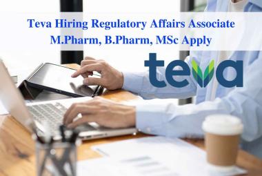 Work as Regulatory Affairs Associate at Teva