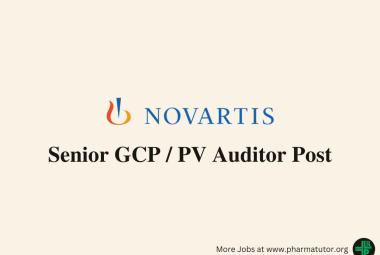 Work as Senior GCP / PV Auditor at Novartis