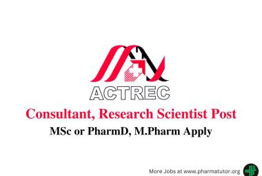 ACTREC looking for Consultant, Research Scientist