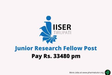 Applications are invited for post of JRF at IISER