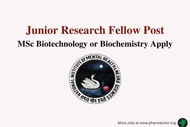 Applications are invited for post of JRF at NIMHANS