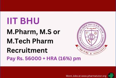 Applications are invited for post of Research Scientist at IIT BHU