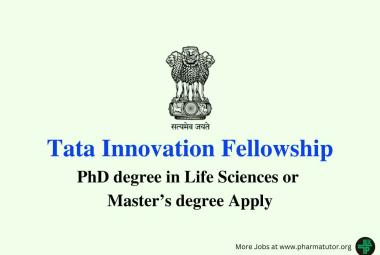 Call for applications for Tata Innovation Fellowship