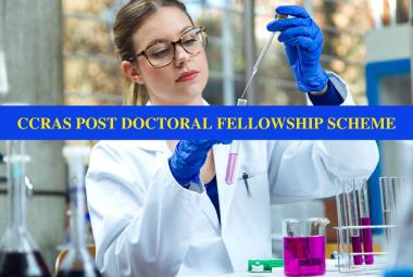 CCRAS POST DOCTORAL FELLOWSHIP SCHEME