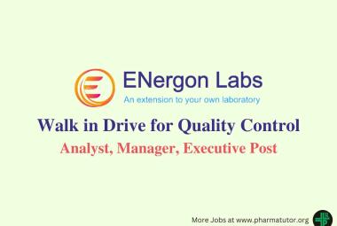 ENergon Labs Walk in Drive for Quality Control Department