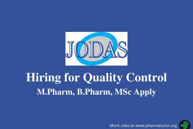 Hiring for Quality Control at Jodas Expoim Pvt Ltd