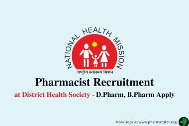 Job for Pharmacists at District Health Society