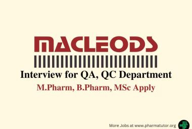 Macleods Interview for QA, QC Department