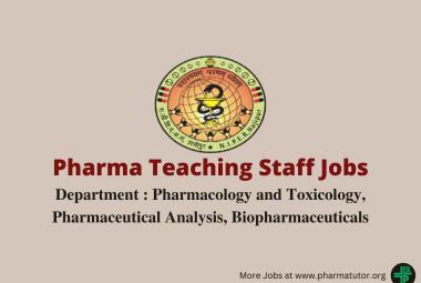 Online application are invited for Teaching post at NIPER