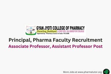 Principal and Pharma Faculty Recruitment at Gyan Jyoti College of Pharmacy