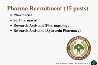 Pharma Recruitment at All India Institute of Ayurveda