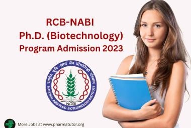 RCB-NABI Ph.D. (Biotechnology) Program Admission 2024