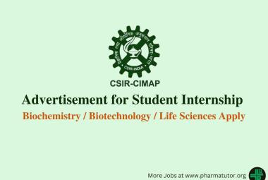 Student Internship at Central Institute of Medicinal and Aromatic Plants