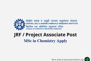 Vacancy for JRF / Project Associate at CSMCRI