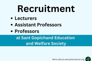 Vacancy for Lecturers, Assistant Professors and Professors at Sant Gopichand Education and Welfare Society