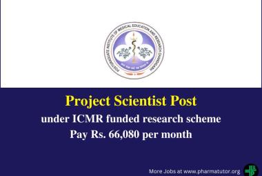 Vacancy for Project Scientist at PGIMER