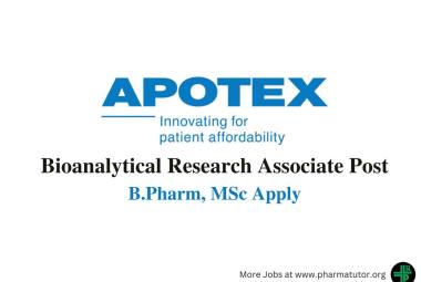 Apotex looking for Bioanalytical Research Associate