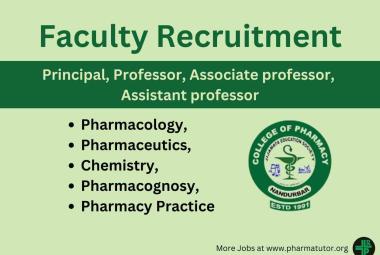 Faculty recruitment at Jijamata Education Societys College of Pharmacy