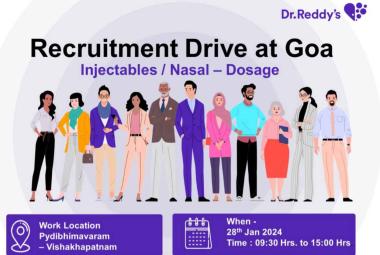 Interview for B.Pharm, MSc, BSc in QC, Production at Dr. Reddy's Laboratories