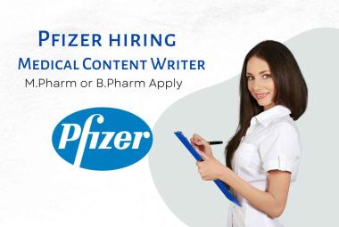 Job as Medical Content Writer at Pfizer