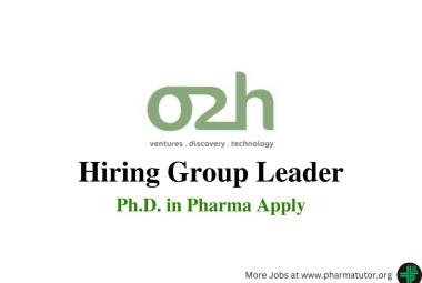 o2h group hiring Group Leader