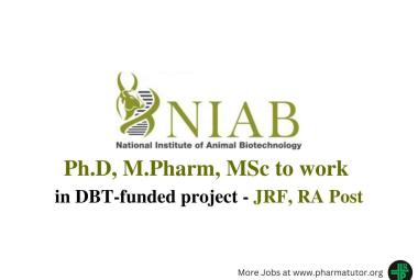 Opportunity for Ph.D, M.Pharm, MSc to work in DBT-funded project at NIAB